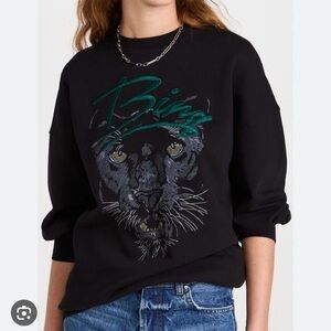 ANINE Bing Kenny Panther Sweatshirt
